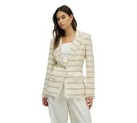 Blazer en tweed Ã rayures femme Salsa Jeans Beige M