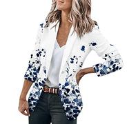 Blazer Femme Chic Et Élégant - Revers Devant Ouvert Slim Fit Manteau Cardigan Coupe Ajustée Léger Bureau Fluide