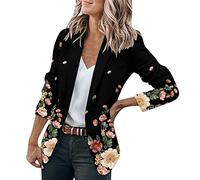Blazer Femme Chic Et Élégant - Revers Devant Ouvert Slim Fit Manteau Cardigan Coupe Ajustée Léger Bureau Fluide