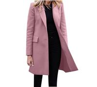 Blazer Femme ÉLéGant à Manches Longues Slim Fit Un Bouton OL Bureau Affaires Veste Chic De Costume Devant Ouvert Long Manteau Cardigan Blouson Jacket