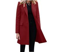 Blazer Femme ÉLéGant à Manches Longues Slim Fit Un Bouton OL Bureau Affaires Veste Chic De Costume Devant Ouvert Long Manteau Cardigan Blouson Jacket