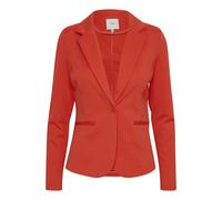 ICHI Blazer IHKATE BL – court à un bouton, stretch, col à revers, Rouge Coquelicot XS