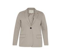 Kaffe Curve - Blazer Melange Peau d'Éléphant - Femme - Vestes - Gris - Taille: 46 FR