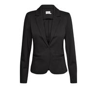 Kaffe Blazer KA Jenny – Jersey, simple boutonnage, col cranté, noir