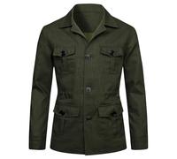 Blazer Homme Chic et Elegant Slim Fit Veste Lin de Costume Formel Veste de Costume Classqiue Couleur Unie Mariage d'affaires Business Soirée Costumes et Vestes Manteau Blazers