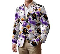 Blazer Homme Halloween Velours Côtelé Imprimé