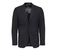 Blazer homme Selected Slhslim Elon - noir - tissu hyper stretch - slim fit - double vent 58
