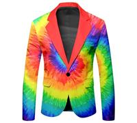 Blazer Homme - Veste de Costume élégante pour Homme avec Paillettes Mode coupée ajustée et Manches Longues pour Un Style Jeune et décontracté