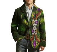 Blazer Homme Veste De Costume Homme Blazer Paillette Rouge Velours Mariage Sequins Paillettes Deguisement Fluo Violette Blouson Autrichienne Casino Regular Doré Tenue Africaine XXL Noir Col Mao Chic