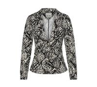 ICHI Blazer imprimé Ihkate Femme Noir Taille M