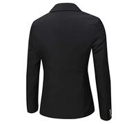 Blazer léger à Revers imprimé pour Homme - Veste décontractée à Boutons - Léger - Manches Longues - Tendance et Confortable - avec Poches - Blazer Classique décontracté à Simple Boutonnage, Noir, M