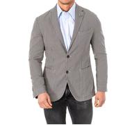 Blazer manches longues col revers HMJA01 homme-Bleu-beige 54