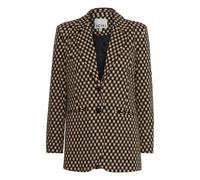Blazer oversize imprimÃ© femme Ichi Ihkate Beige M