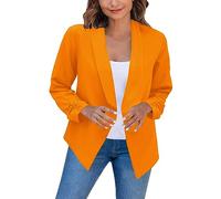 Blazer pour femme avec un bouton, veste blazers, col rond, cardigan boutonné, manteau formel pour femme, blazer, manteaux pour femmes, manteaux cardigan, veste formelle, haut de couleur unie, col