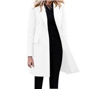 Blazer pour femme - Élégant - Grandes tailles - Long blazer - Long - Couleur unie - Veste de costume - Veste de costume à une rangée - Veste blazer - Veste ample à manches longues - Veste de travail