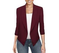 Blazer surdimensionné pour femme bleu - blazer noir grandes tailles - manches longues pas de poche - veste de costume bureau décontracté blazer costume cardigan extérieur blazer costume blazer veste