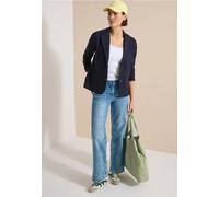 Blazer texturé, couleur unie