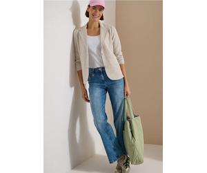 Blazer texturé, couleur unie