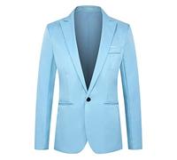 Blazer Veste Homme Travail Blazer Homme Formel Blazer Affaires Blazer Élégant Blazer Homme Blazer Confortable Blazer Chaud Blazer Gant Blazer Hommes Costumes Extérieur Blazer Veste Bleu Ciel M