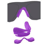 BlazerBuck Coussinets de nez de rechange pour lunettes de soleil Oakley EVZero Path/EVZero Pitch/EVZero Range/EVZero Blades/Cybr Dyno, Plaquettes de nez violettes Base violette, 0