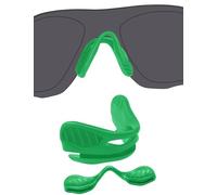 BlazerBuck Coussinets de nez de rechange pour lunettes de soleil Oakley EVZero Path/EVZero Pitch/EVZero Range/EVZero Blades/Cybr Dyno, Plaquettes de nez vert foncé à base vert foncé, 0