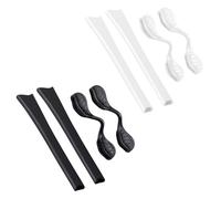 BLAZERBUCK Kit de chaussettes de rechange pour lunettes de soleil Oakley Radar Path OO9051/Radar Edge OO9184/Radar Range OO9056/Radar Pitch OO9052/Radar XL - Noir + blanc