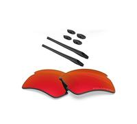 BlazerBuck Kit de lentilles et chaussettes de rechange pour Oakley Flak 2.0 XL OO9188, rouge feu - Polarisé, 0
