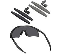 BLAZERBUCK - Kits de rechange en caoutchouc pour branches et plaquettes nasales - Pour lunettes de soleil Oakley série M Frame, Noir et gris., 0