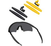 BLAZERBUCK - Kits de rechange en caoutchouc pour branches et plaquettes nasales - Pour lunettes de soleil Oakley série M Frame, Noir/jaune, 0
