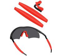 BLAZERBUCK - Kits de rechange en caoutchouc pour branches et plaquettes nasales - Pour lunettes de soleil Oakley série M Frame, Rouge, 0