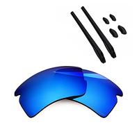 BlazerBuck Lentilles de rechange et kit chaussette pour Oakley Flak 2.0 XL OO9188, Bleu glacier - Polarisé, 0