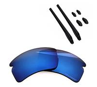 BlazerBuck Lentilles et chaussettes de rechange pour Oakley Flak 2.0 XL OO9188, Bleu nuit polarisé, Taille Unique