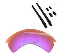 BlazerBuck Lentilles et chaussettes de rechange pour Oakley Flak 2.0 XL OO9188, Rose Trail Polarized, Taille Unique