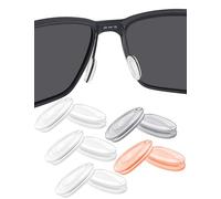 BlazerBuck Plaquettes de nez de rechange pour lunettes de soleil Oakley C Wire 2011 | E Wire 2.1, 3 paires transparentes et grises et oranges, C Wire 2011 | E Wire 2.1