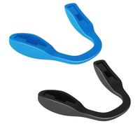 BLAZERBUCK Plaquettes de nez de rechange pour lunettes de soleil Oakley Split Shot OO9416/Crossrange OO9361/Split Time OO4129/Targetline OO9397, Noir + bleu clair - Coupe standard, 0