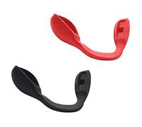 BlazerBuck Plaquettes de nez de rechange pour lunettes de soleil Oakley Split Shot OO9416 | Split Time OO4129 - Standard | Low Bridge Fit, noir/rouge, taille unique