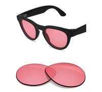 BLAZERBUCK Verres de rechange anti-sel compatibles avec les lunettes intelligentes Ray-Ban Meta Headliner RW4009 50 mm - Rose HD
