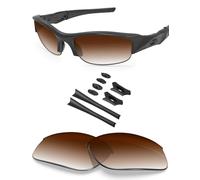 BLAZERBUCK - Verres de rechange et kit de chaussettes pour lunettes de soleil Oakley Flak Jacket OO9008, 0