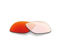 BlazerBuck Verres de rechange polarisés anti-sel pour lunettes de soleil Oakley Chamfer Squared OX8143 54 mm, Photochromique transparent à rouge feu