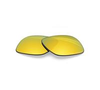 BlazerBuck Verres de rechange polarisés anti-sel pour lunettes de soleil Oakley Chamfer Squared OX8143 54 mm, Or 24 carats polarisé