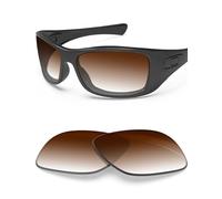 BLAZERBUCK Verres de rechange polarisés anti-sel pour lunettes de soleil Oakley Hijinx OO9021, Dégradé marron, Fit Hijinx 64mm