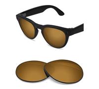 BlazerBuck Verres de rechange polarisés anti-sel pour lunettes de soleil RayBan Meta Headliner RW4013 (Gen 2) 50 mm, Or nacré polarisé