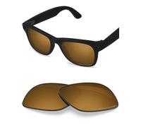 BlazerBuck Verres de rechange polarisés anti-sel pour lunettes RayBan Meta Wayfarer RW4006, Or nacré polarisé, 0