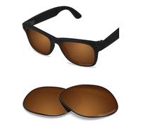 BlazerBuck Verres de rechange polarisés anti-sel pour lunettes RayBan Meta Wayfarer RW4008, Ambre polarisé, 0