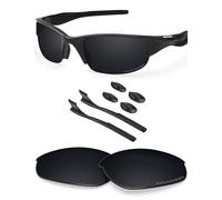 BlazerBuck Verres de Rechange polarisés et Kits de Chaussettes pour Lunettes de Soleil Oakley Half Jacket 2.0 OO9144, Noir - Polarisé, 0