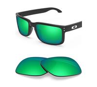 BLAZERBUCK Verres de rechange pour lunettes de soleil Oakley Holbrook OO9102/Holbrook Asian Fit OO9244/Holbrook Mix OO9384, Vert émeraude - Polarisé, 0