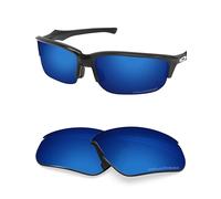 BLAZERBUCK Verres polarisés de rechange pour lunettes de soleil Oakley Flak Beta OO9363/Flak Beta Asian Fit OO9372, Bleu nuit polarisé, Fit Flak Beta OO9363 64 mm