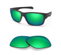 BLAZERBUCK Verres polarisés de rechange pour lunettes de soleil Oakley Jupiter Squared OO9135, Vert émeraude - Polarisé, 0