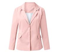 Blazers d'affaires décontracté Femmes Blazer Femme Élégant Veste de Tailleur Costume Veste de costume élégante de couleur unie pour femme
