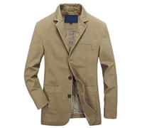 Blazers de style militaire pour homme | Veste de combat légère pour homme | Blazer à 3 boutons | Veste de costume décontractée | Manteau de sport à manches longues | Manteau militaire à col rabattu |